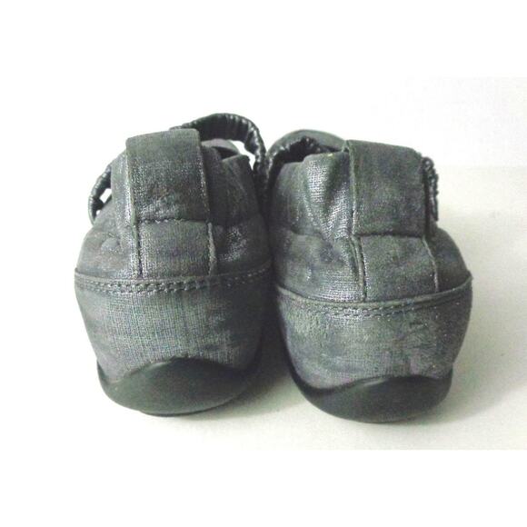 DANSKO EUR 39 US 8.5M 9M Chrissy Mary Jane Silver Pewter Slip On Wedge Shoe - Picture 3 of 8